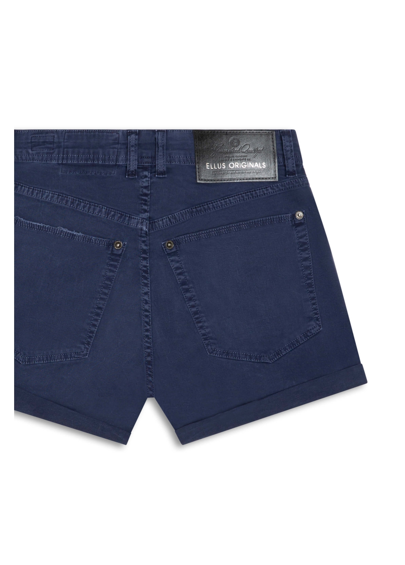 Short Color Power Boyish Marble Wash Dark Navy