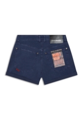 Short Color Power Boyish Marble Wash Dark Navy