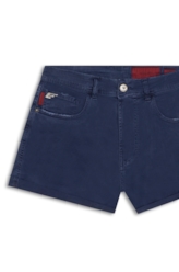 Short Color Power Boyish Marble Wash Dark Navy