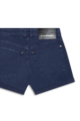 Short Color Power Boyish Marble Wash Dark Navy