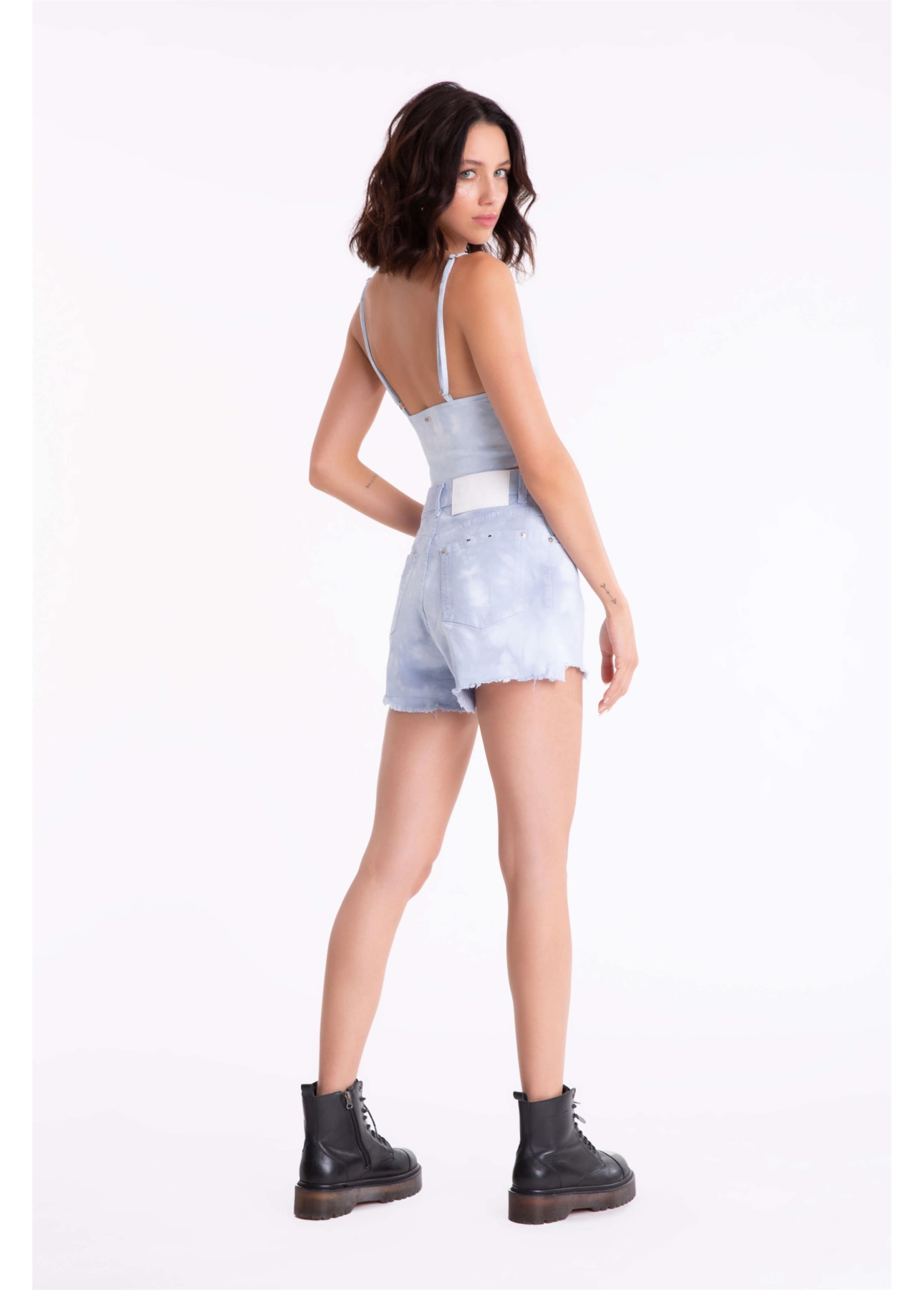 Short Color Power Tie Dye Azul Pervante