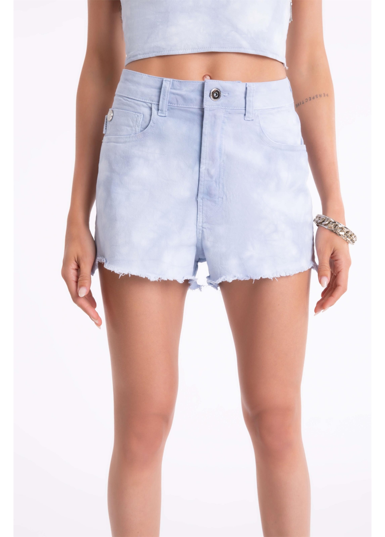 Short Color Power Tie Dye Azul Pervante