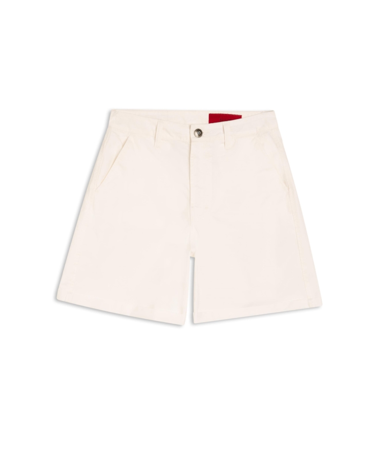 Short Color Techno Light Mom Off White