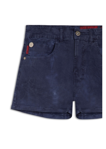 Short Color Twill Power Boyish Tie Dye Dark Navy