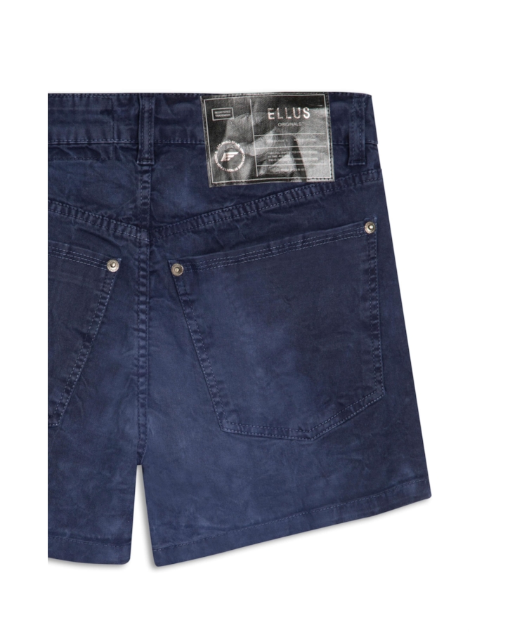 Short Color Twill Power Boyish Tie Dye Dark Navy