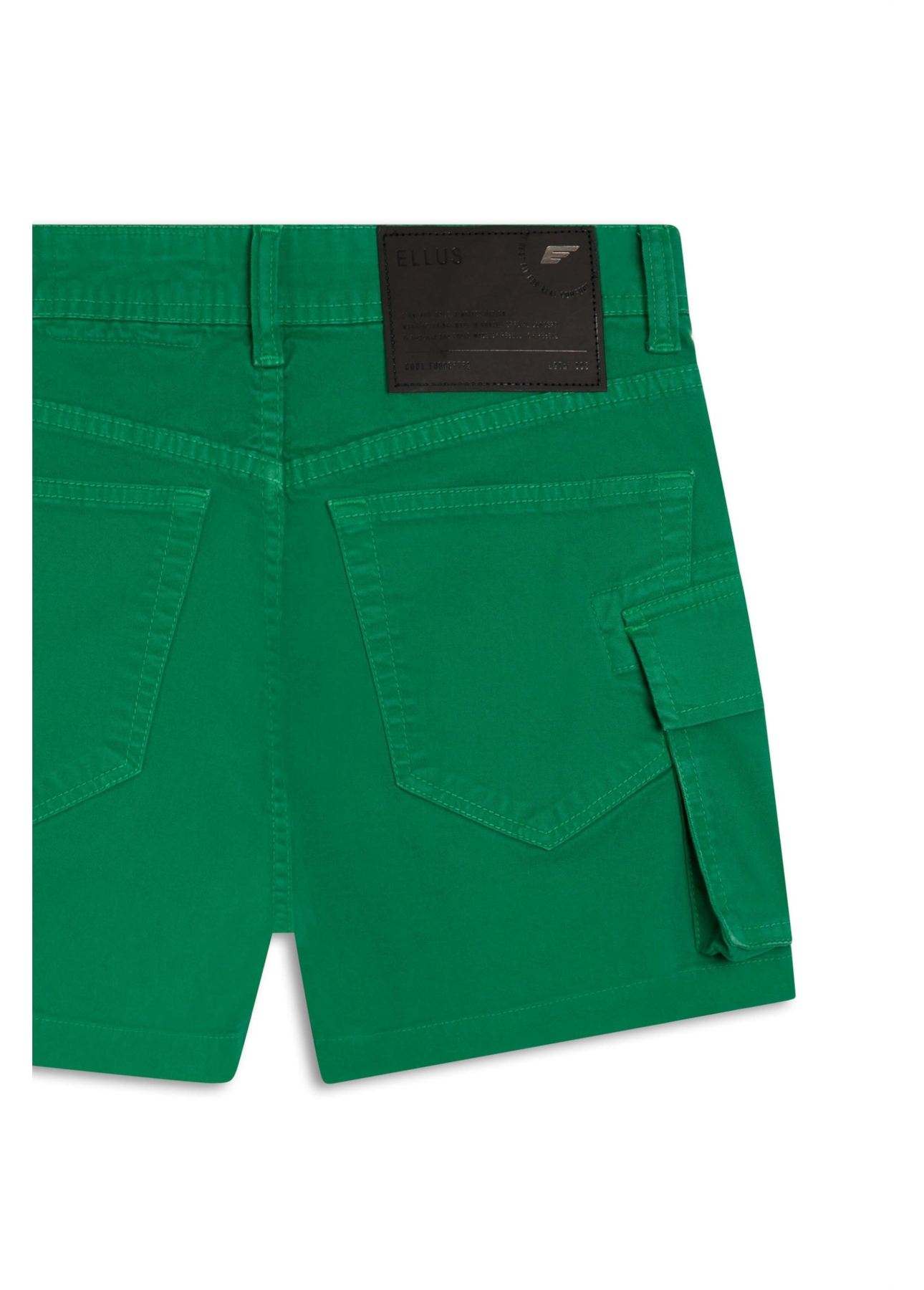 Short Color Twill Power Cargo High Green