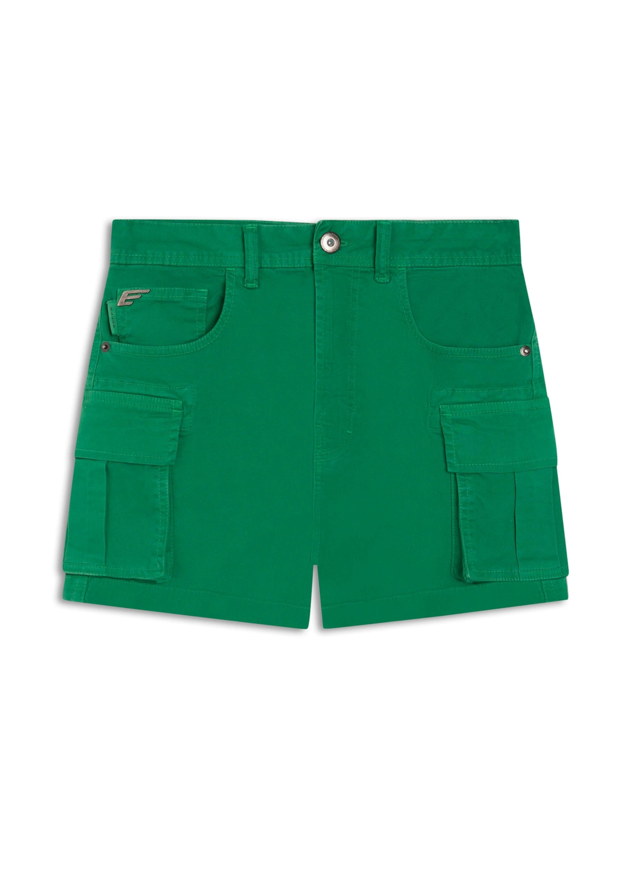 Short Color Twill Power Cargo High Green