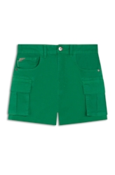Short Color Twill Power Cargo High Green