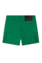 Short Color Twill Power Cargo High Green
