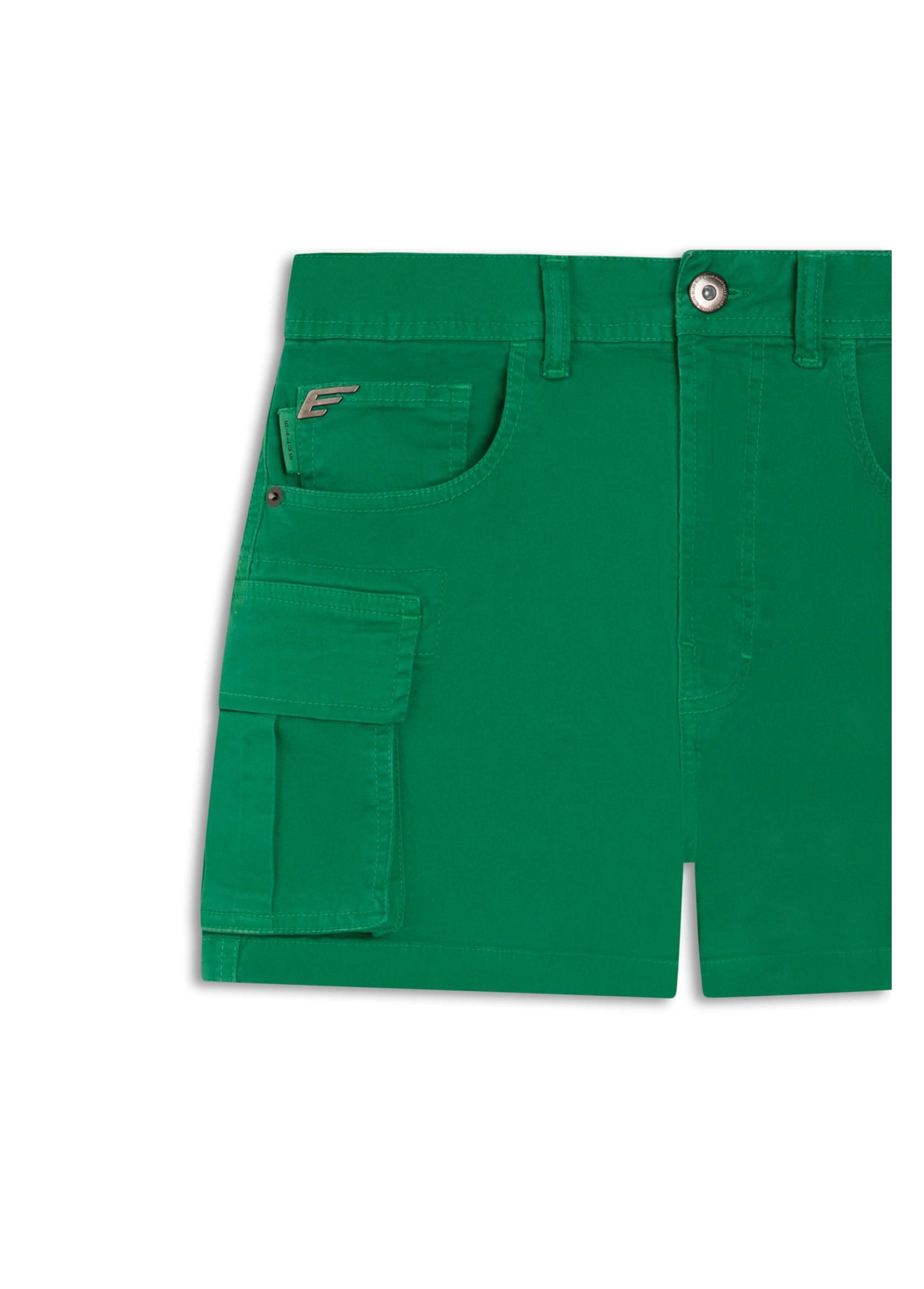 Short Color Twill Power Cargo High Green