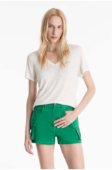 Short Color Twill Power Cargo High Green