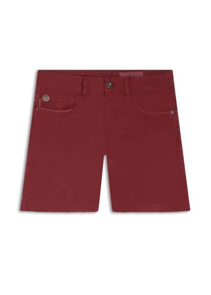 Short Color Twill Power Classic 5 Pckts Bordeaux