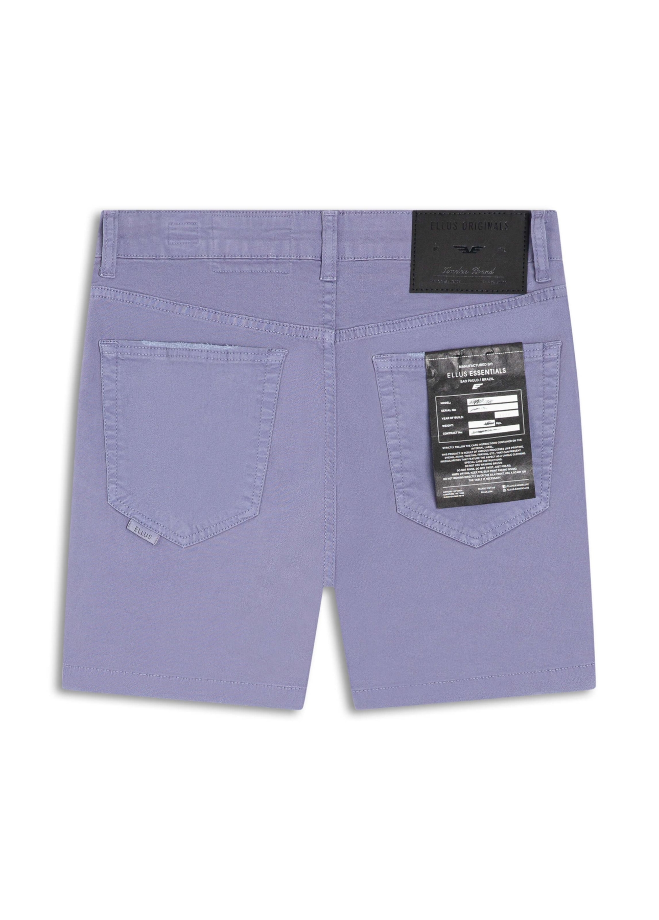 Short Color Twill Power Lilas
