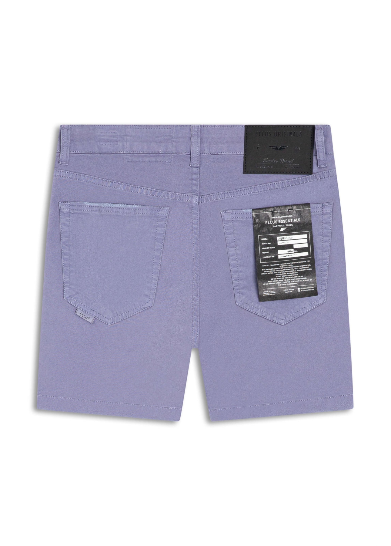 Short Color Twill Power Lilas