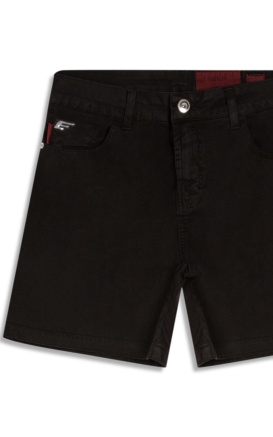 Short Color Twill Power Preto