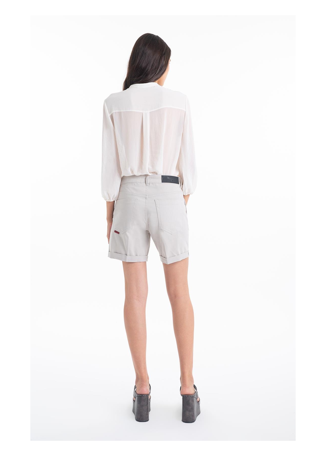 Short Color Twill Silver
