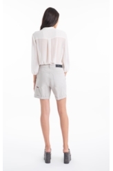 Short Color Twill Silver