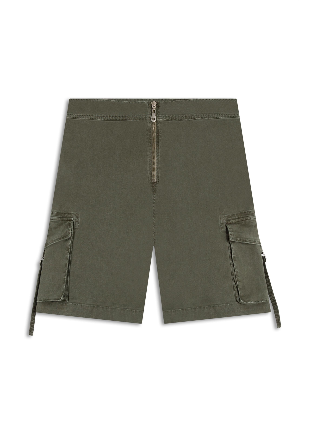 Short Color Twill Wide Cargo Verde Escuro