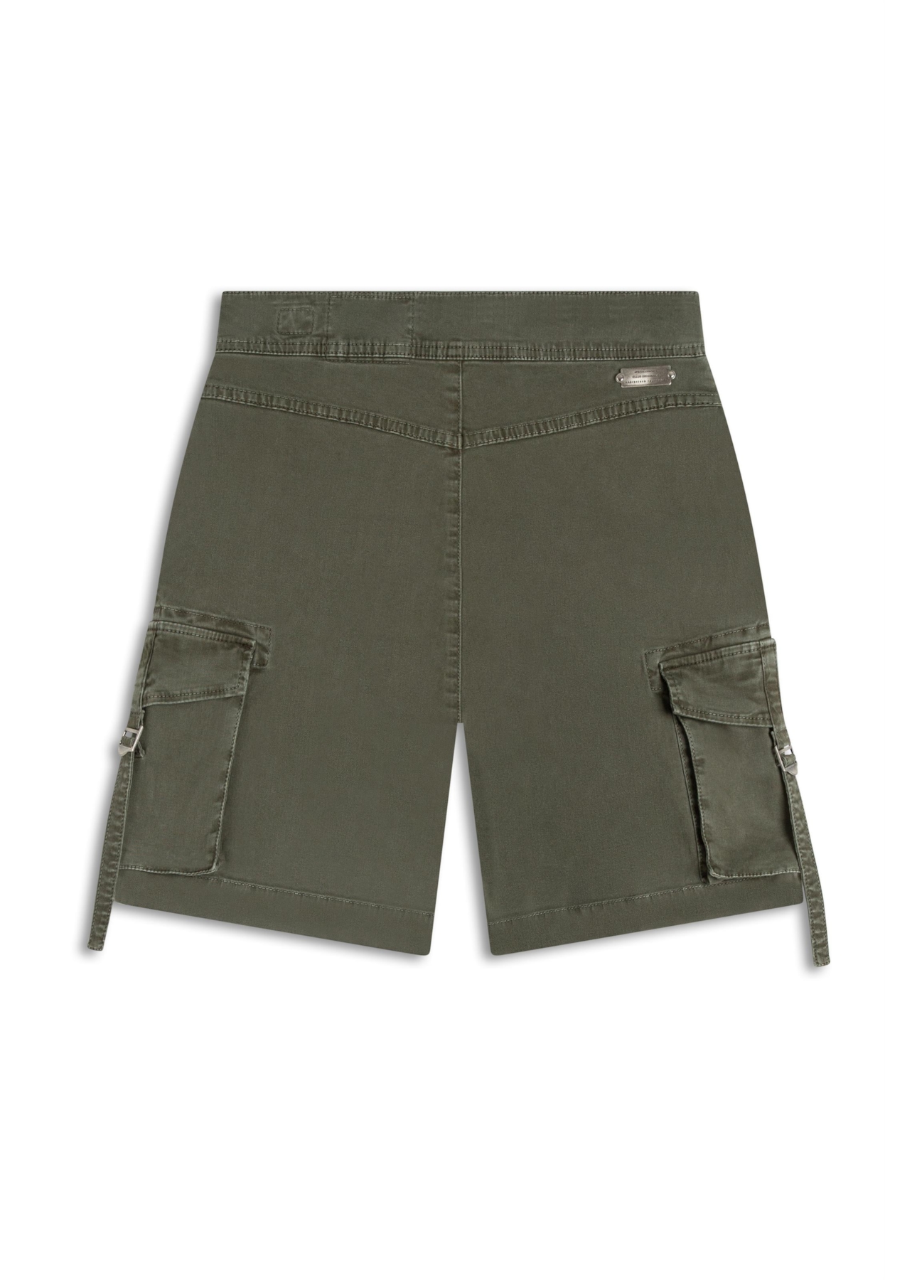 Short Color Twill Wide Cargo Verde Escuro