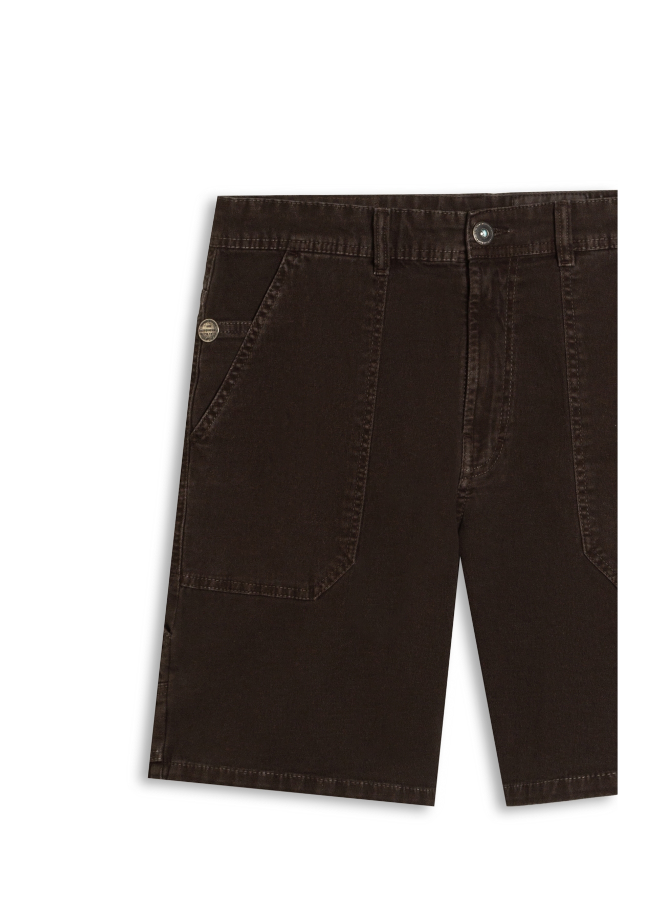 Short Color Worker Marrom Escuro