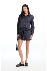 Short Cotton Broken Basic Marinho