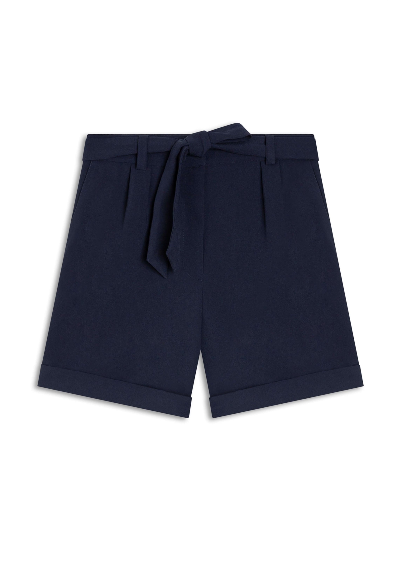 Short Crepe Way Bow Marinho