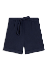 Short Crepe Way Bow Marinho