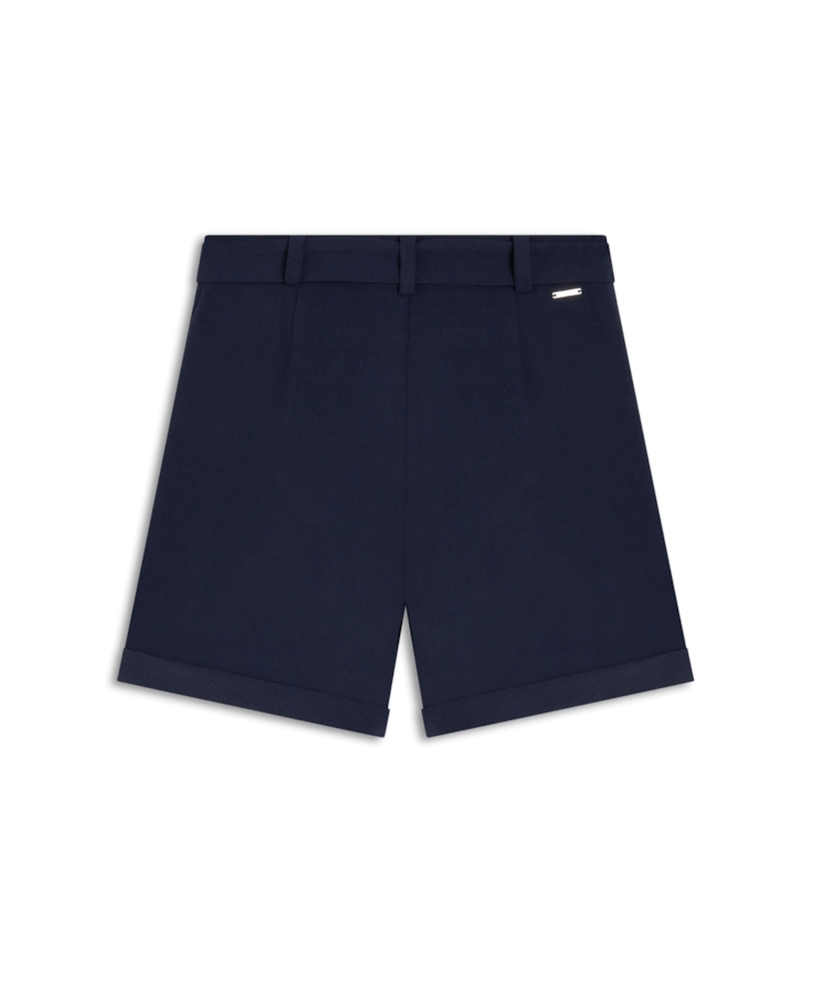 Short Crepe Way Bow Marinho