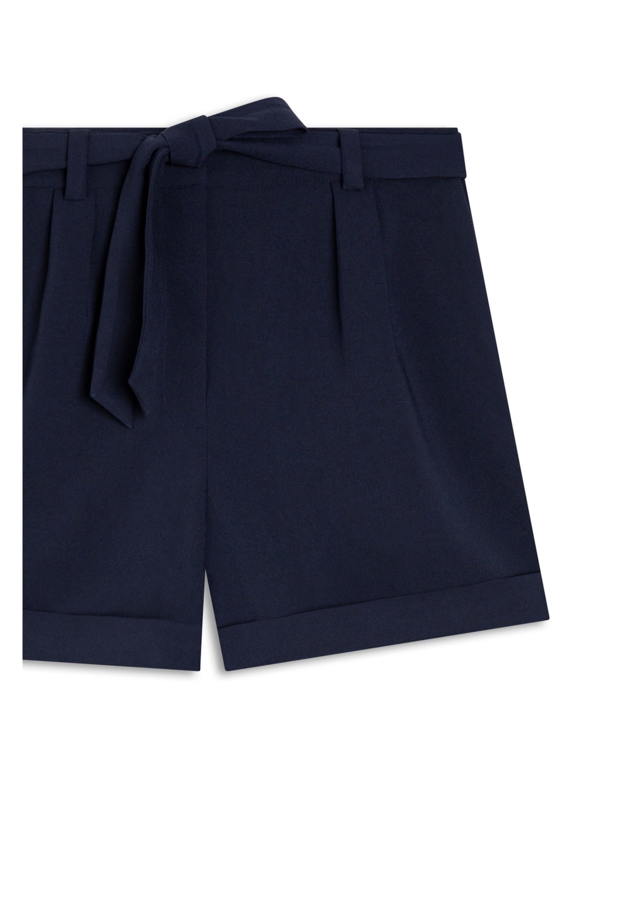 Short Crepe Way Bow Marinho