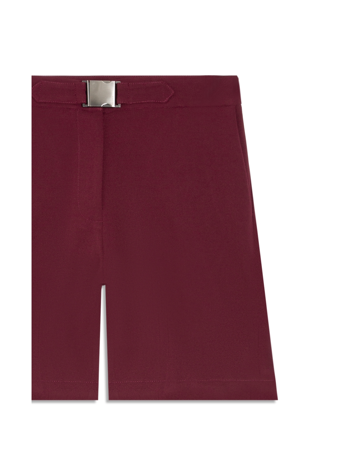 Short Crepe Way Buckle Vinho