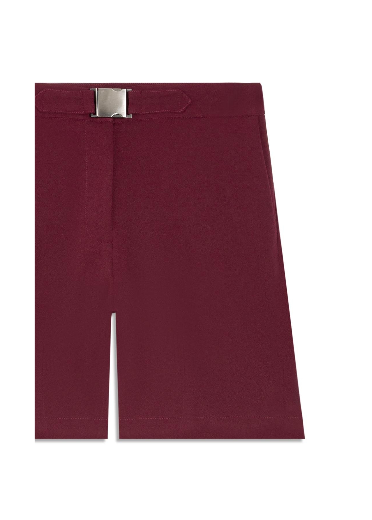 Short Crepe Way Buckle Vinho