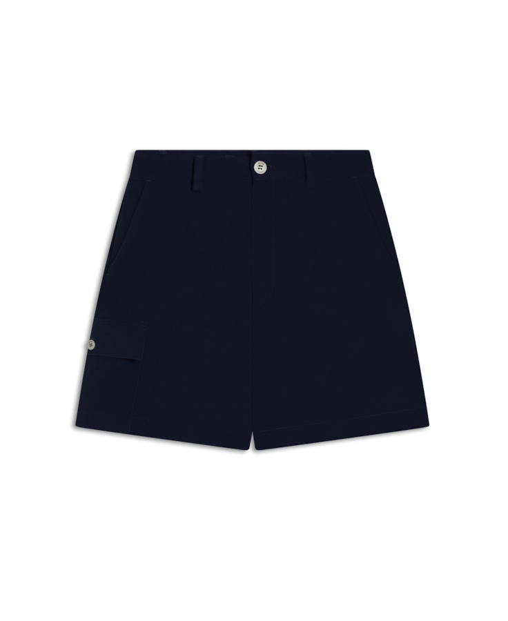 Short Crepe Way  Skate Dark Navy