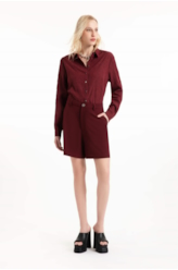 Short Crepe Way  Skate Vinho
