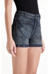 Short Dark Forest Elastic Lav.Escuro