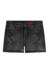 Short Dark Forest Elastic Lav.Escuro