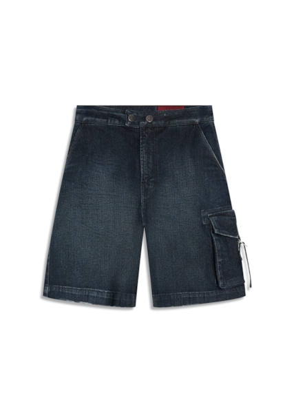 Short Dark Forest Elastic  Wide Lav.Escuro