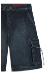Short Dark Forest Elastic  Wide Lav.Escuro