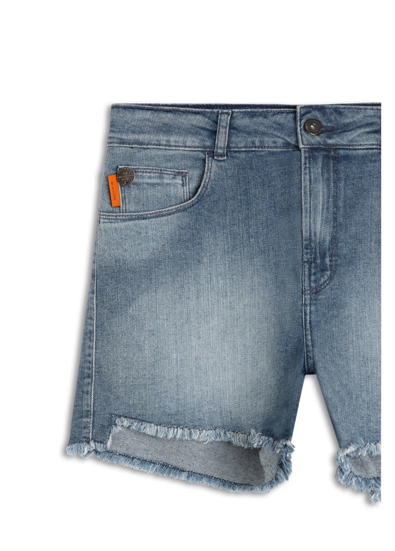 Short Dark Indigo Elastic Lav.Claro