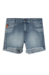 Short Dark Indigo Elastic Lav.Claro