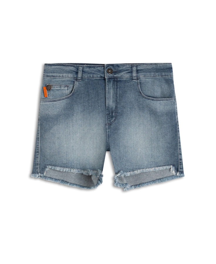 Short Dark Indigo Elastic Lav.Claro