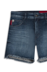 Short Dark Indigo Elastic Lav.Esc.Uro