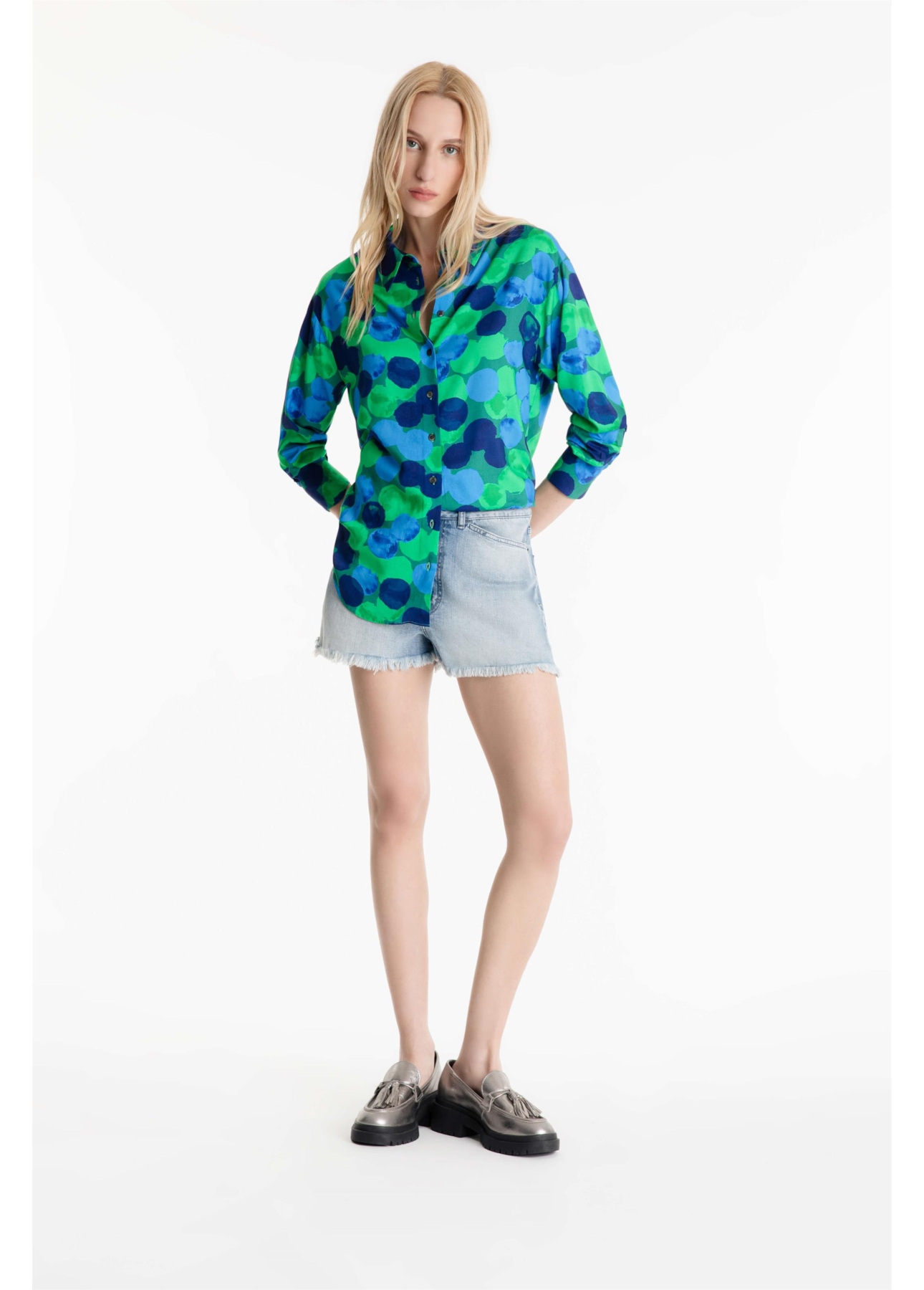 Short Dark Sea Elastic Olivia 1956 - Claro C/ Matiz