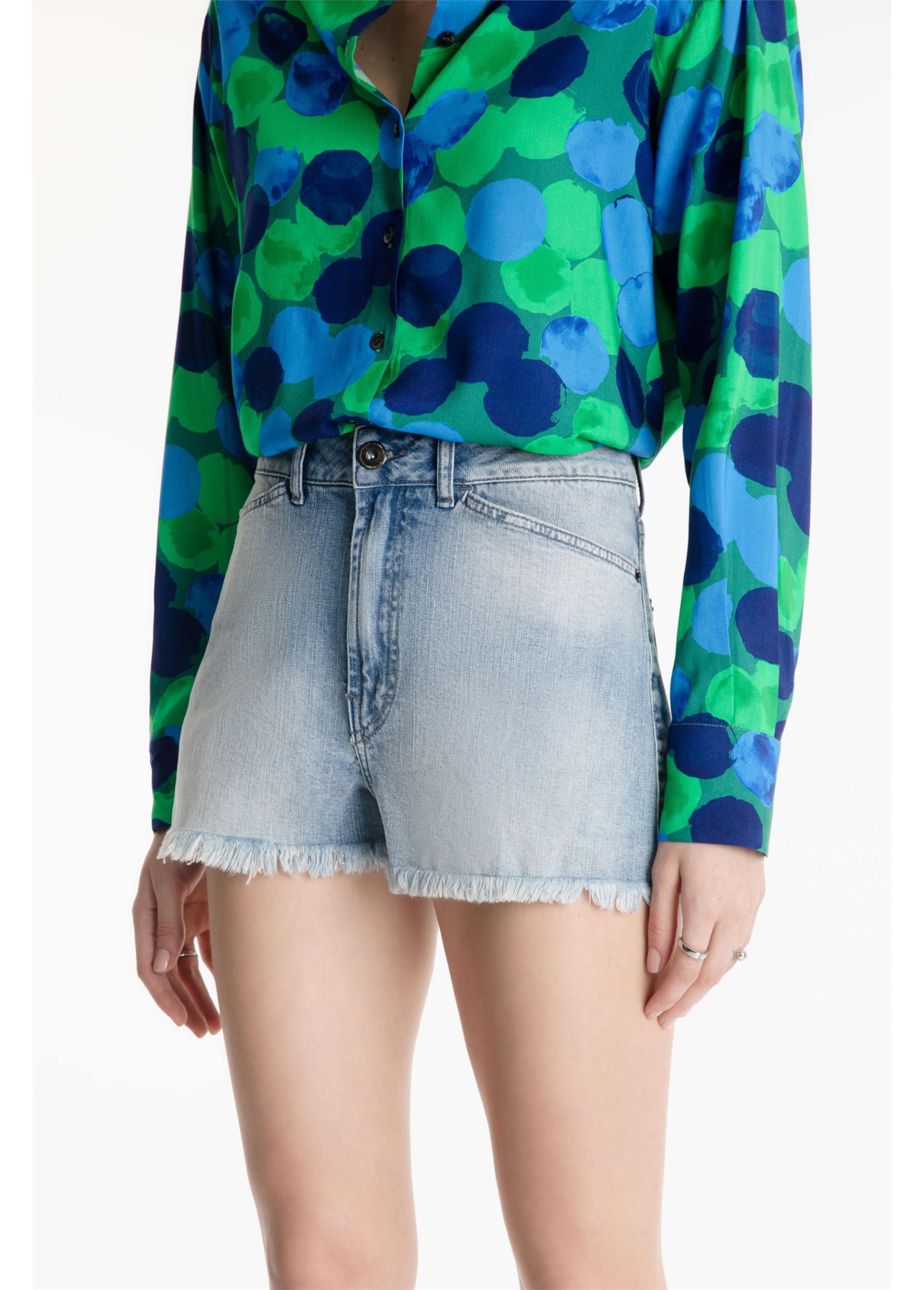 Short Dark Sea Elastic Olivia 1956 - Claro C/ Matiz
