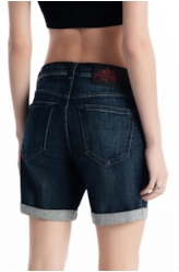 Short  Denim Classic Preppy 1981 Lav. Escuro C/ Used
