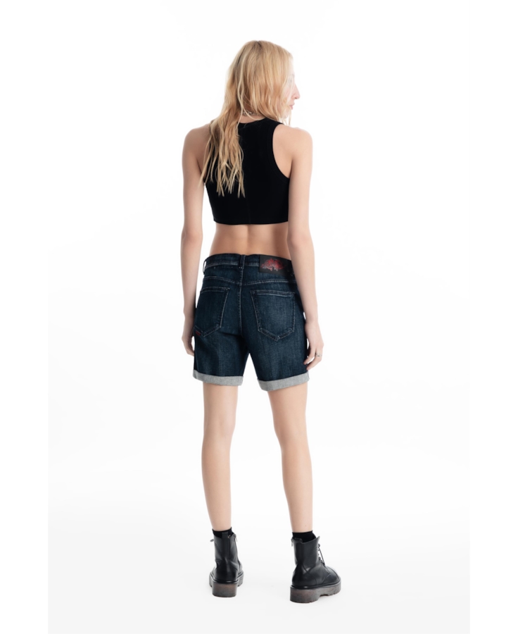 Short  Denim Classic Preppy 1981 Lav. Escuro C/ Used