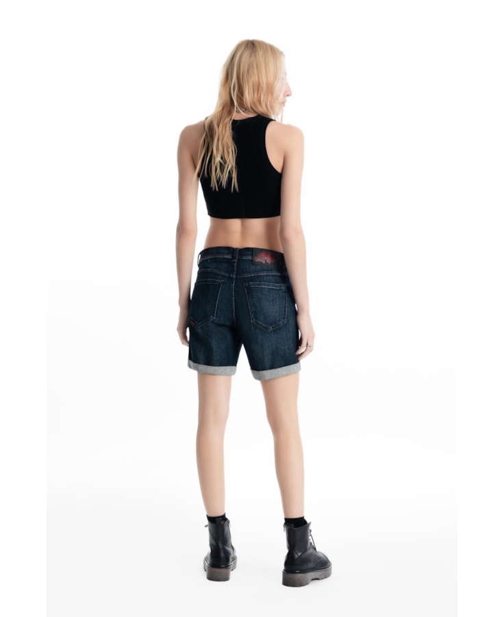Short  Denim Classic Preppy 1981 Lav. Escuro C/ Used