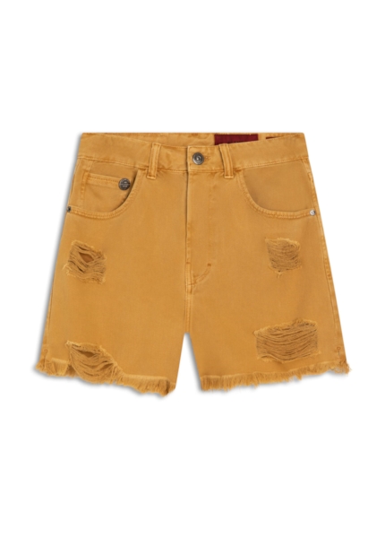 Short Denim Comfort Destroyed Whisky