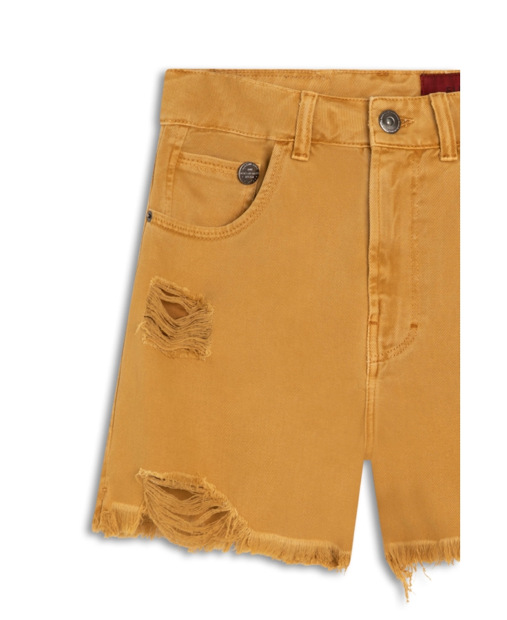 Short Denim Comfort Destroyed Whisky