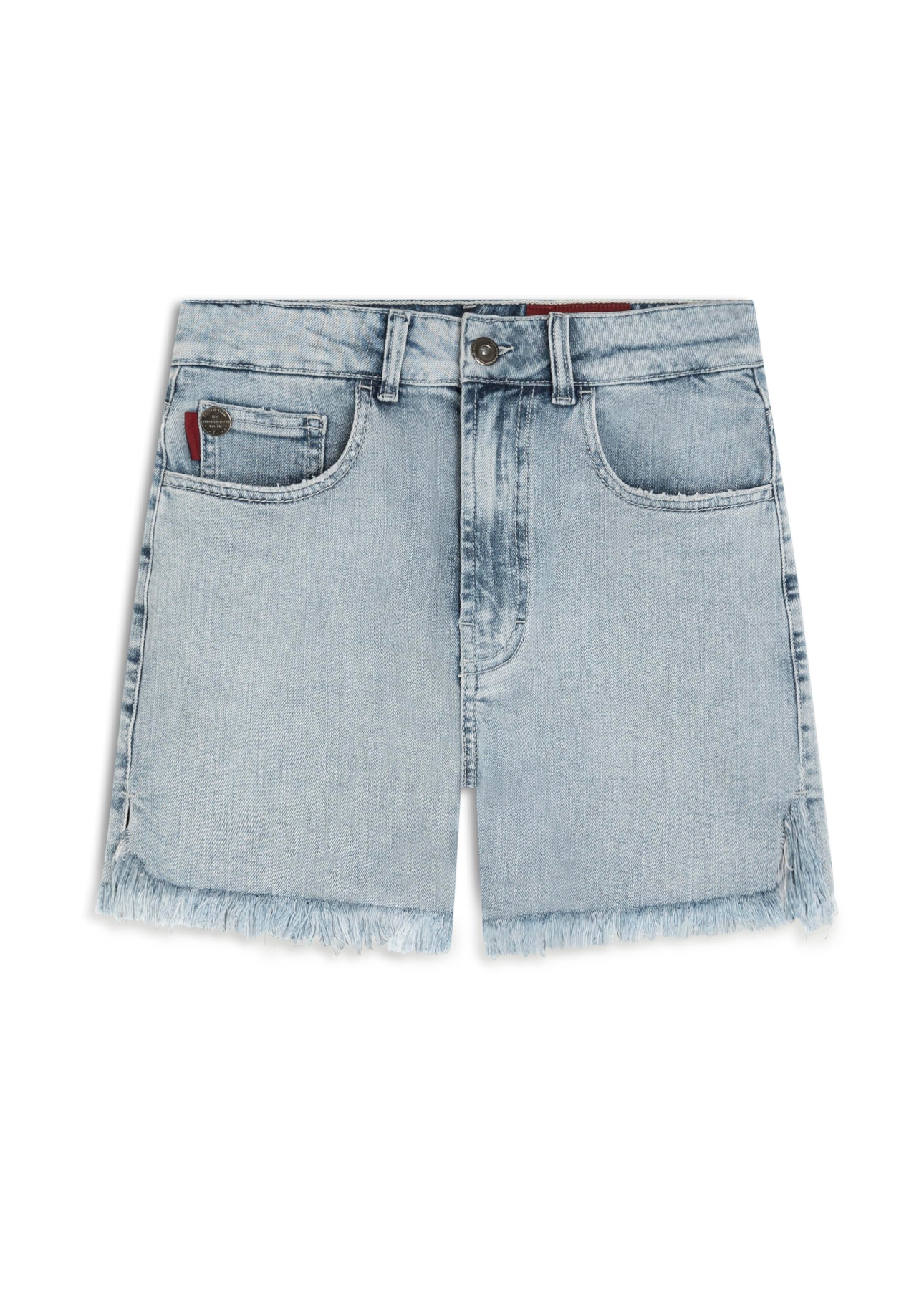 Short  Denim Elastic Clasic Delavê