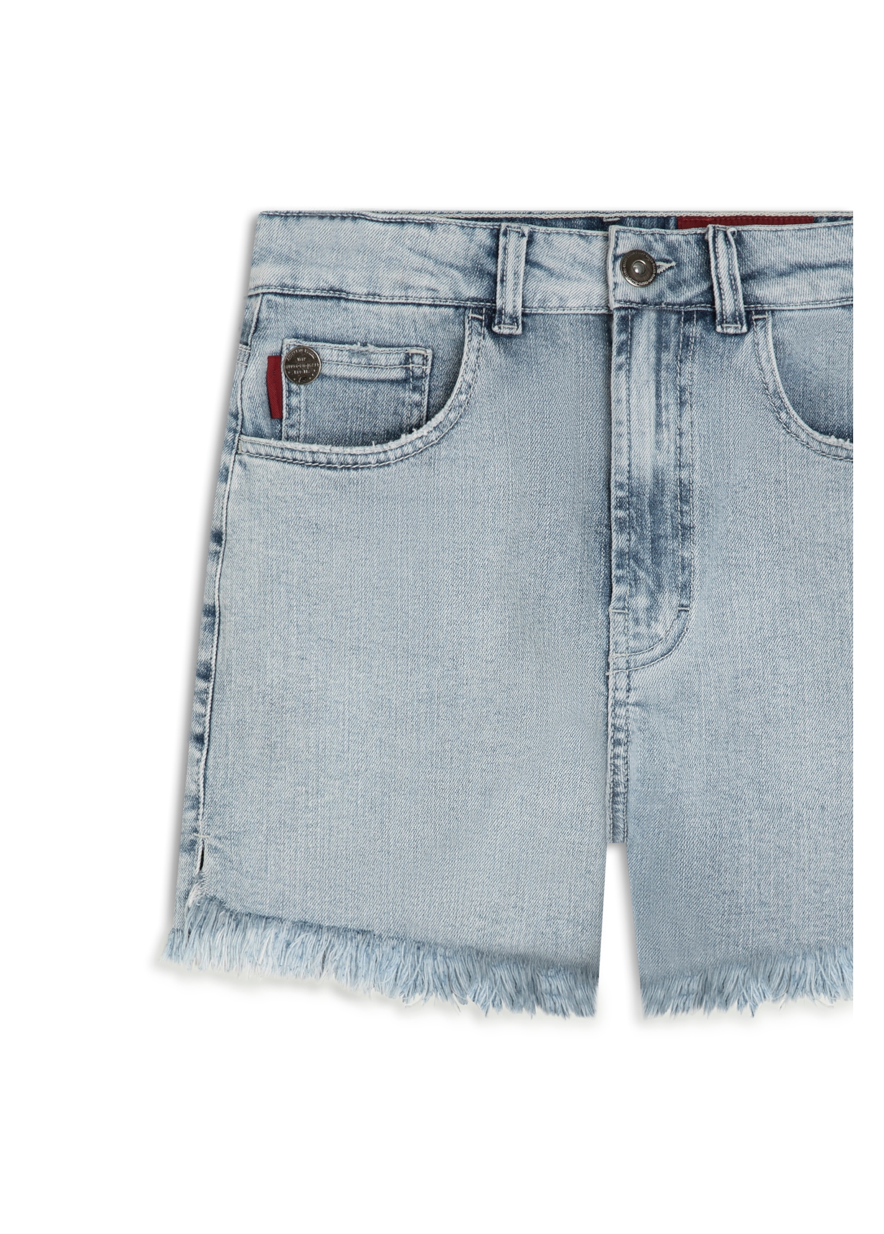 Short  Denim Elastic Clasic Delavê